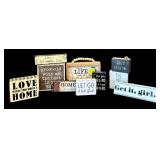 LR - Wall Plaques - 10 Inspiring Word Signs (Wood & Ceramic)