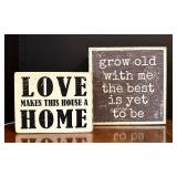 LR - Wall Plaques - 10 Inspiring Word Signs (Wood & Ceramic)