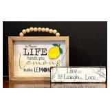 LR - Wall Plaques - 10 Inspiring Word Signs (Wood & Ceramic)