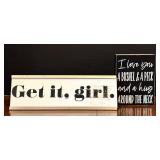 LR - Wall Plaques - 10 Inspiring Word Signs (Wood & Ceramic)
