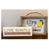 LR - Wood Signs - Inspirational Quotes
