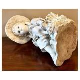 LR - Girl with Birds & Flowers Resin Statue - 18 in Tall