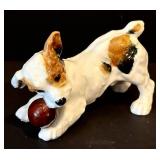 C7 - Pair of Royal Doulton Jack Russell Porcelain Figurines - Character Dog Series, Hand Painted