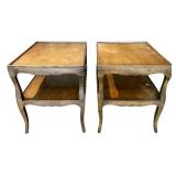 LR - Pair of Vintage Wood Side Tables