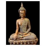 LR - Three Hands Buddha Statue -Resin, 16 Inches Tall Indoor Decor