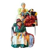 C7 - Royal Doulton Wardrobe Mistress HN2145 & Silks and Ribbons HN2017 (Lot of 2)