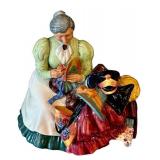 C7 - Royal Doulton Wardrobe Mistress HN2145 & Silks and Ribbons HN2017 (Lot of 2)