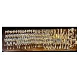 LR - F.B. Rogers Gold-Tone Plated Flatware Set - 156-Piece Service for 12