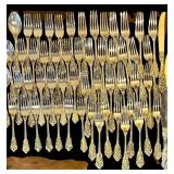 LR - F.B. Rogers Gold-Tone Plated Flatware Set - 156-Piece Service for 12