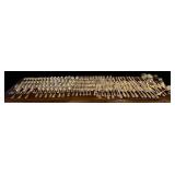 LR - F.B. Rogers Gold-Tone Plated Flatware Set - 156-Piece Service for 12