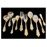 LR - F.B. Rogers Gold-Tone Plated Flatware Set - 156-Piece Service for 12