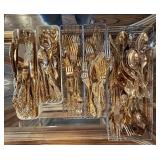 LR - F.B. Rogers Gold-Tone Plated Flatware Set - 156-Piece Service for 12