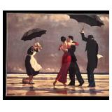 LR - Bombay Company - Singing Butler Valet Chantant Framed Print