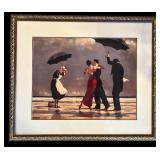 LR - Bombay Company - Singing Butler Valet Chantant Framed Print
