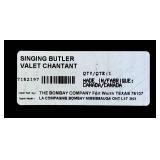 LR - Bombay Company - Singing Butler Valet Chantant Framed Print