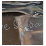 MB - Val Saint Lambert Crystal Monkey Figurine