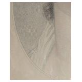 MB - Vintage Pair of Framed Oval Portrait Prints - 21 x 25 in Gilt Wood Frames