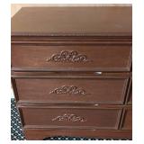 MB - Vintage Carved Wood Dresser - 6-Drawer