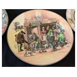 MB - Royal Doulton 10.5 in Plates - Classic Literary Figures (Lot of 5)