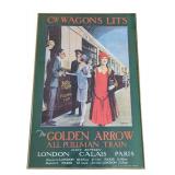 MB - Cie Wagons-Lits The Golden Arrow Pullman Train Vintage Travel Poster