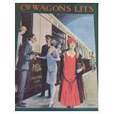 MB - Cie Wagons-Lits The Golden Arrow Pullman Train Vintage Travel Poster