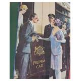 MB - Cie Wagons-Lits The Golden Arrow Pullman Train Vintage Travel Poster