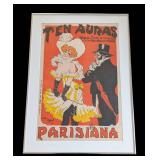 MB - Parisiana Ten Auras Vintage Framed Poster