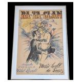 MB - Ba-Ta-Clan Music-Hall de Paris 1970 Poster by Jose Carvallo - Framed