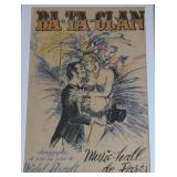 MB - Ba-Ta-Clan Music-Hall de Paris 1970 Poster by Jose Carvallo - Framed