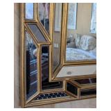 MB - Gold Geometric Wall Mirror