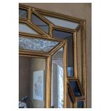 MB - Gold Geometric Wall Mirror