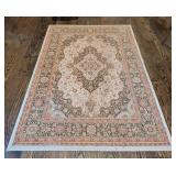 MB - Medallion Kashan Area Rug 63 x 90 in - TextraSoft Olefin - Made in USA