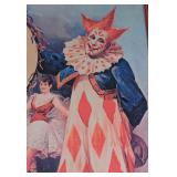 MB - Arm & Hammer Brand Soda Advertising Print - Framed Circus Clown Scene