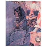 MB - Arm & Hammer Brand Soda Advertising Print - Framed Circus Clown Scene