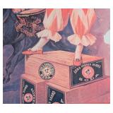 MB - Arm & Hammer Brand Soda Advertising Print - Framed Circus Clown Scene