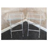 MB - Lucite Folding Tables Pair