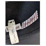 MB - Betmar Black Felt Hat with Feather - Cloche Style