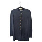 MB - St. John Basics Black Knit Jacket - Size S