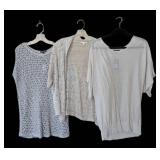 MB - Eileen Fisher Sweaters - 2 Medium, 1 Large - Open-Knit Crochet & Lightweight Knit Tops