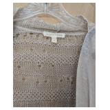MB - Eileen Fisher Sweaters - 2 Medium, 1 Large - Open-Knit Crochet & Lightweight Knit Tops