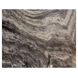 LR - Marble Top Accent Table Round, Cast Iron Pedestal Base