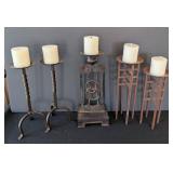 MB - Decorative metal candleholders (Lot of 5)