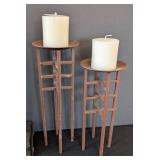 MB - Decorative metal candleholders (Lot of 5)