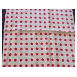 MB - Yves Saint Laurent Scarf - Red Navy White Floral Border