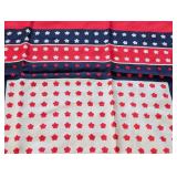 MB - Yves Saint Laurent Scarf - Red Navy White Floral Border