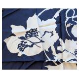 MB - Christian Dior Scarf - Navy & Ivory Floral Print