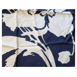 MB - Christian Dior Scarf - Navy & Ivory Floral Print