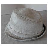 MB - Scala Pronto Vintage Black Felt Hat with Silver Sequin Bow - One Size