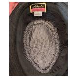 MB - Scala Pronto Vintage Black Felt Hat with Silver Sequin Bow - One Size