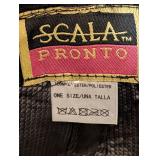 MB - Scala Pronto Vintage Black Felt Hat with Silver Sequin Bow - One Size